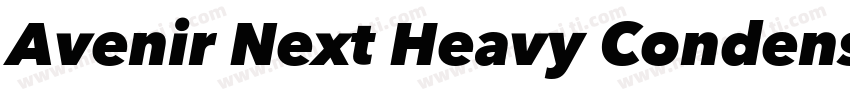 Avenir Next Heavy Condensed字体转换